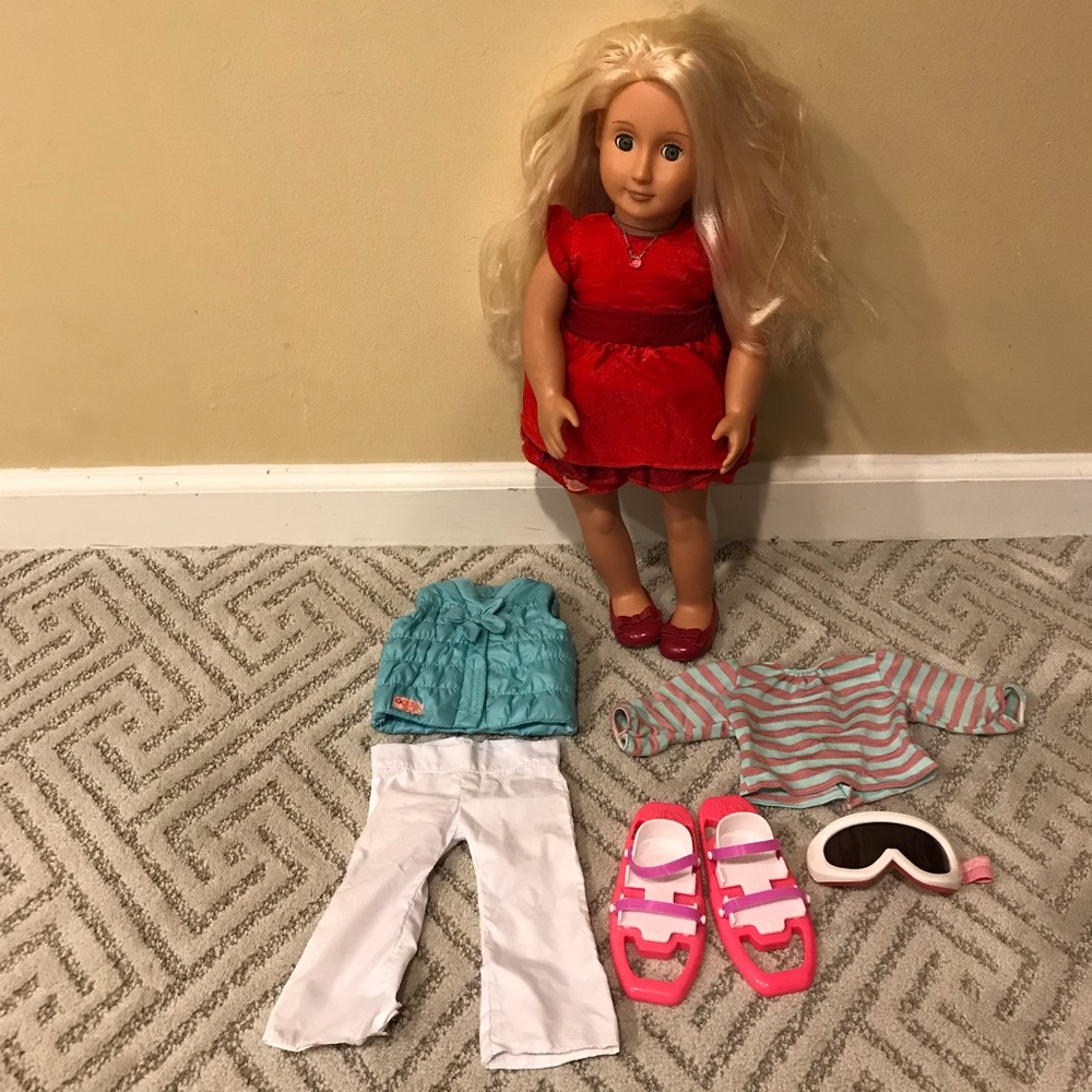 Our Generation Doll & a Set of ski outfit